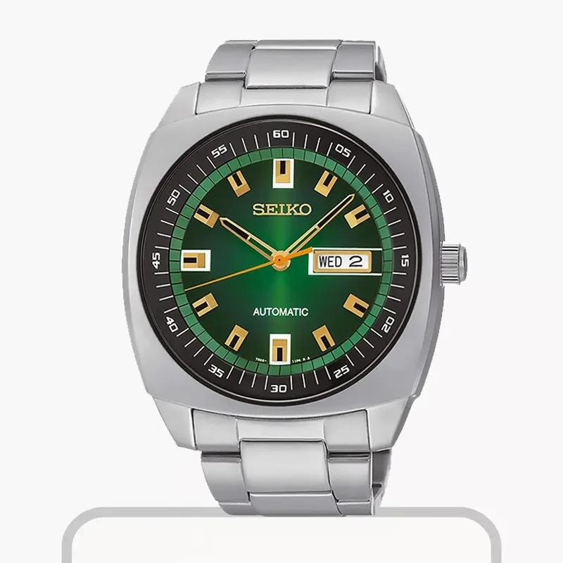 Seiko Recraft Automatic Green Dial Men's Watch- SNKM97